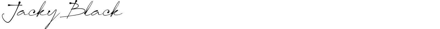 Jacky Black Font preview