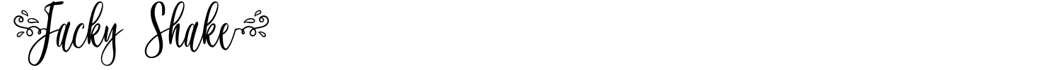 Jacky Shake Font preview