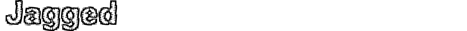 Jagged Font preview