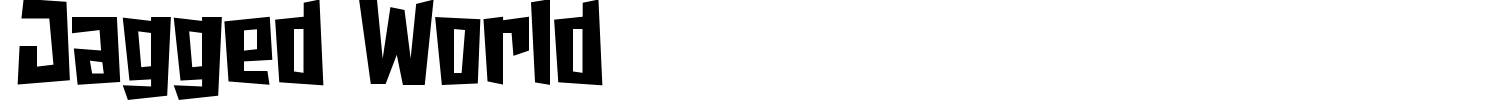 Jagged World Font preview