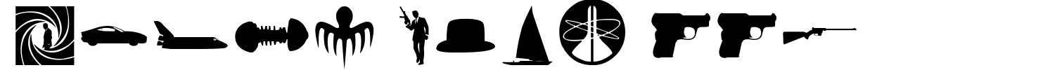 James Bond 007 Font preview