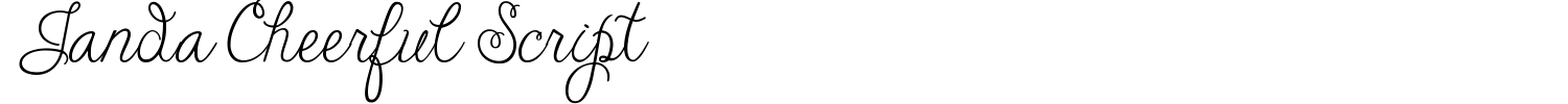 Janda Cheerful Script Font preview