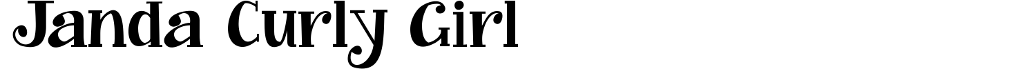 Janda Curly Girl Font preview
