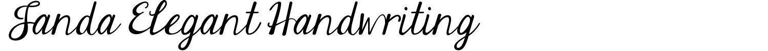 Janda Elegant Handwriting Font preview