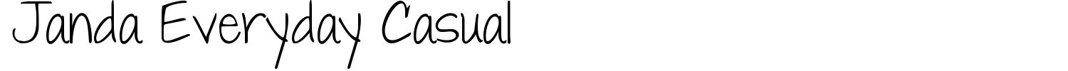 Janda Everyday Casual Font preview