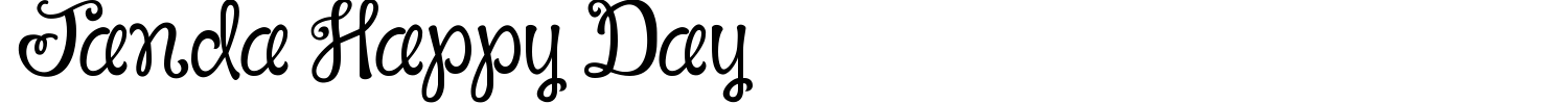 Janda Happy Day Font preview