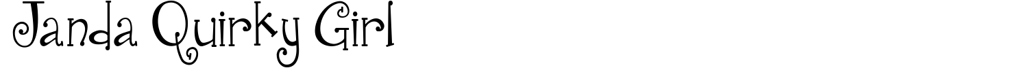 Janda Quirky Girl Font preview