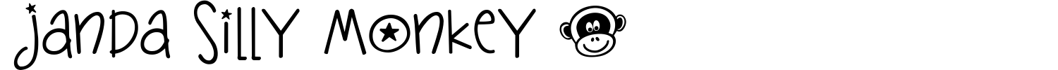 Janda Silly Monkey Font preview