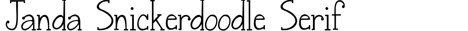 Janda Snickerdoodle Serif Font preview