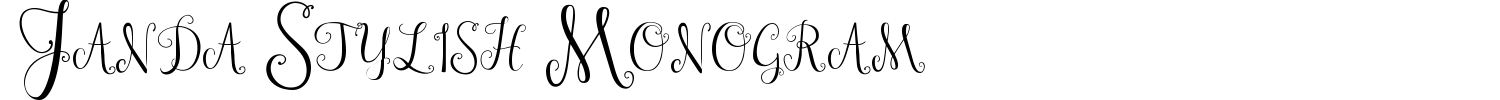 Janda Stylish Monogram Font preview