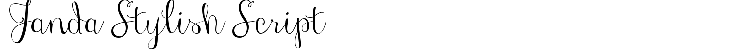 Janda Stylish Script Font preview