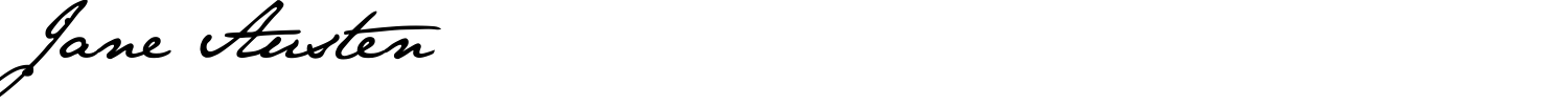 Jane Austen Font preview