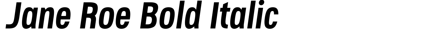 Jane Roe Bold Italic Font preview