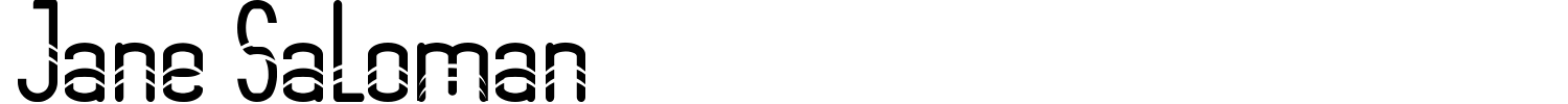 Jane Saloman Font preview