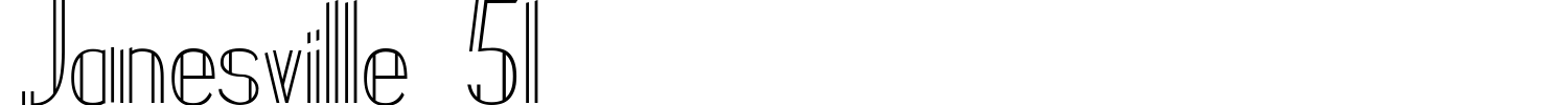 Janesville 51 Font preview