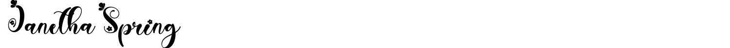 Janetha Spring Font preview