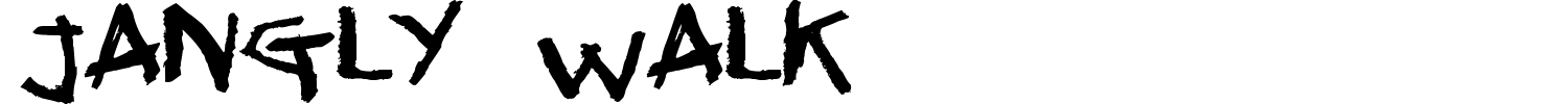 Jangly Walk Font preview