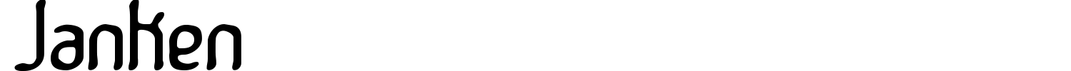 Janken Font preview