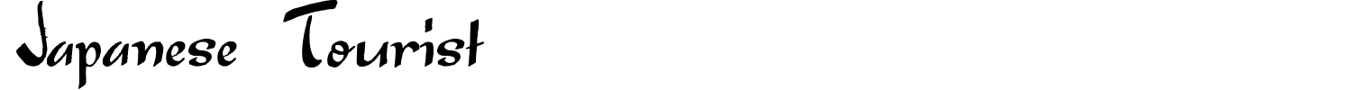 Japanese Tourist Font preview