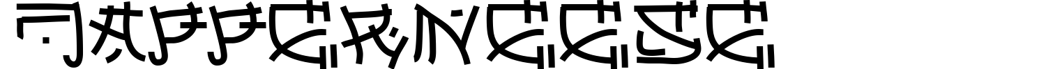 Japperneese Font preview