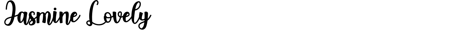 Jasmine Lovely Font preview
