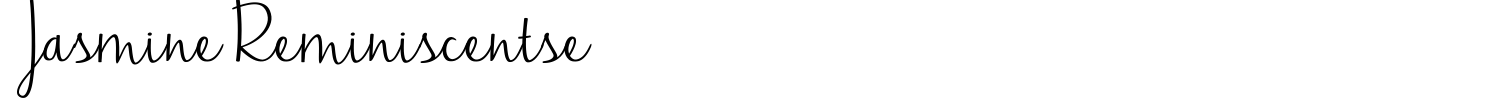 Jasmine Reminiscentse Font preview