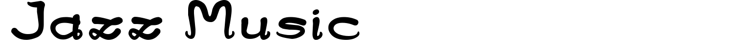 Jazz Music Font preview