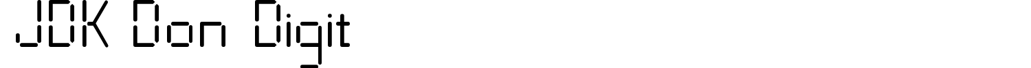 JDK Don Digit Font preview