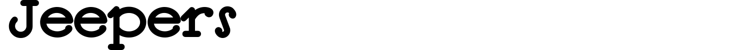 Jeepers Font preview