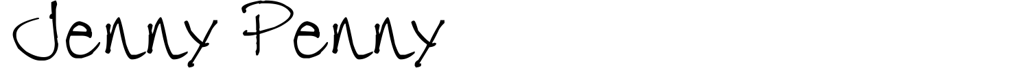 Jenny Penny Font preview