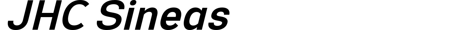 JHC Sineas Font preview
