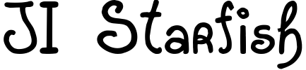 JI Starfish Font preview