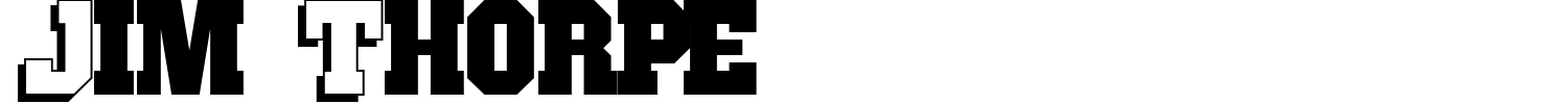 Jim Thorpe Font preview