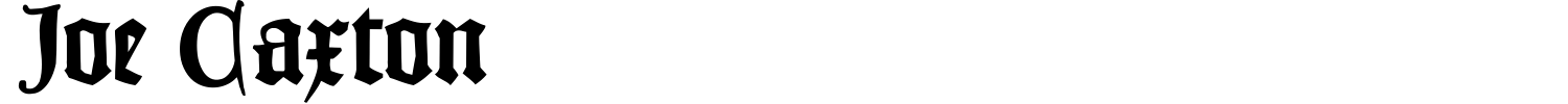 Joe Caxton Font preview