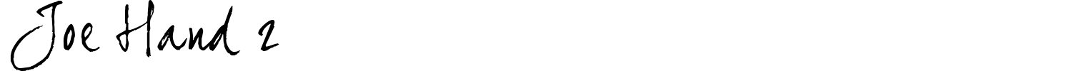 Joe Hand 2 Font preview