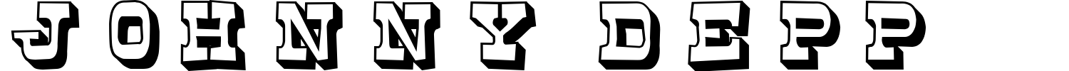 Johnny Depp Font preview
