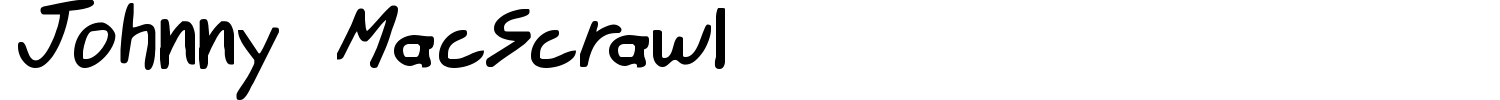 Johnny MacScrawl Font preview