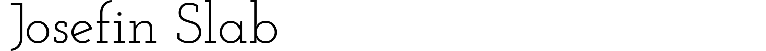 Josefin Slab Font preview