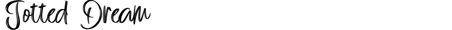 Jotted Dream Font preview