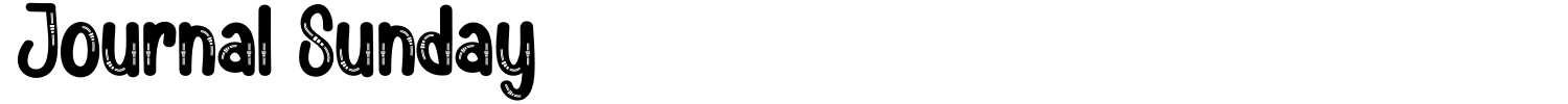 Journal Sunday Font preview