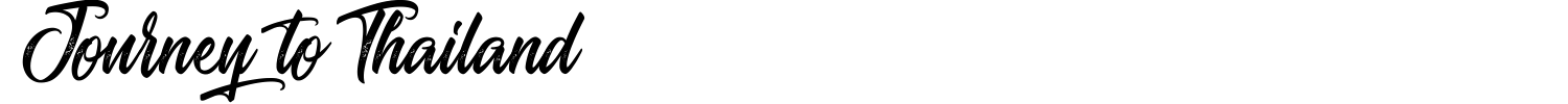 Journey To Thailand Font preview