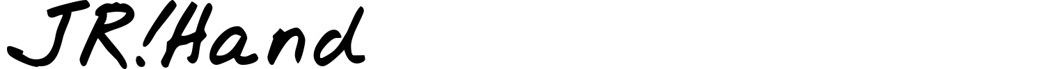JR!Hand Font preview