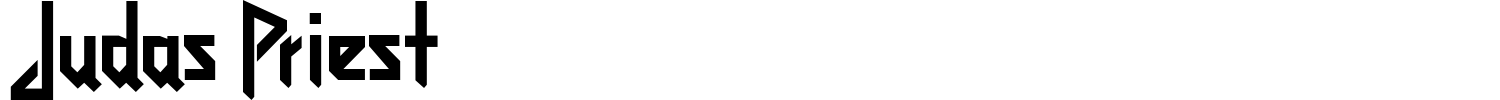 Judas Priest Font preview