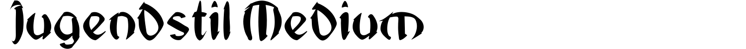 Jugendstil Medium Font preview