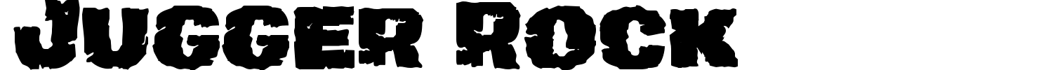 Jugger Rock Font preview