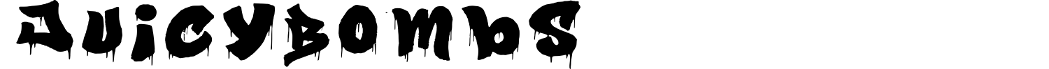 JuicyBombs Font preview