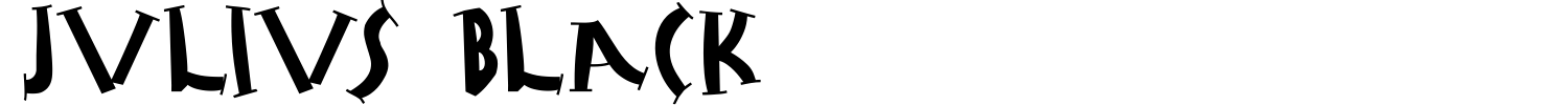 Julius Black Font preview
