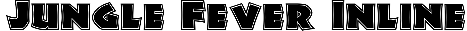 Jungle Fever Inline Font preview