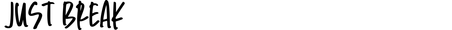 Just Break Font preview