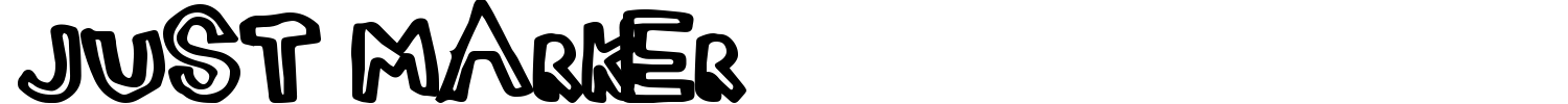 Just Marker Font preview